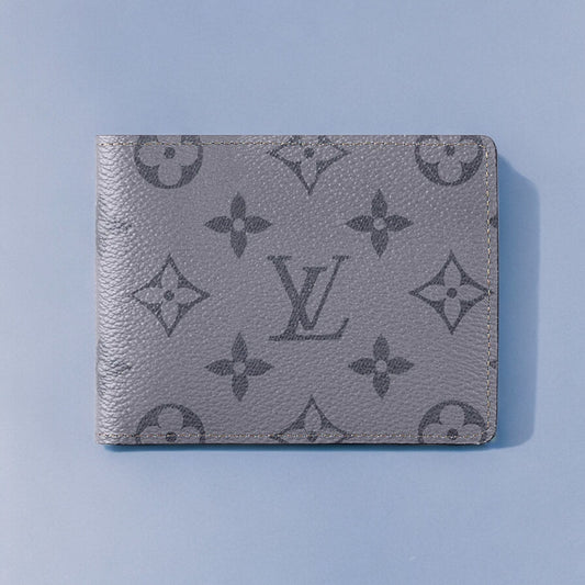 L V GREY MENS WALLET